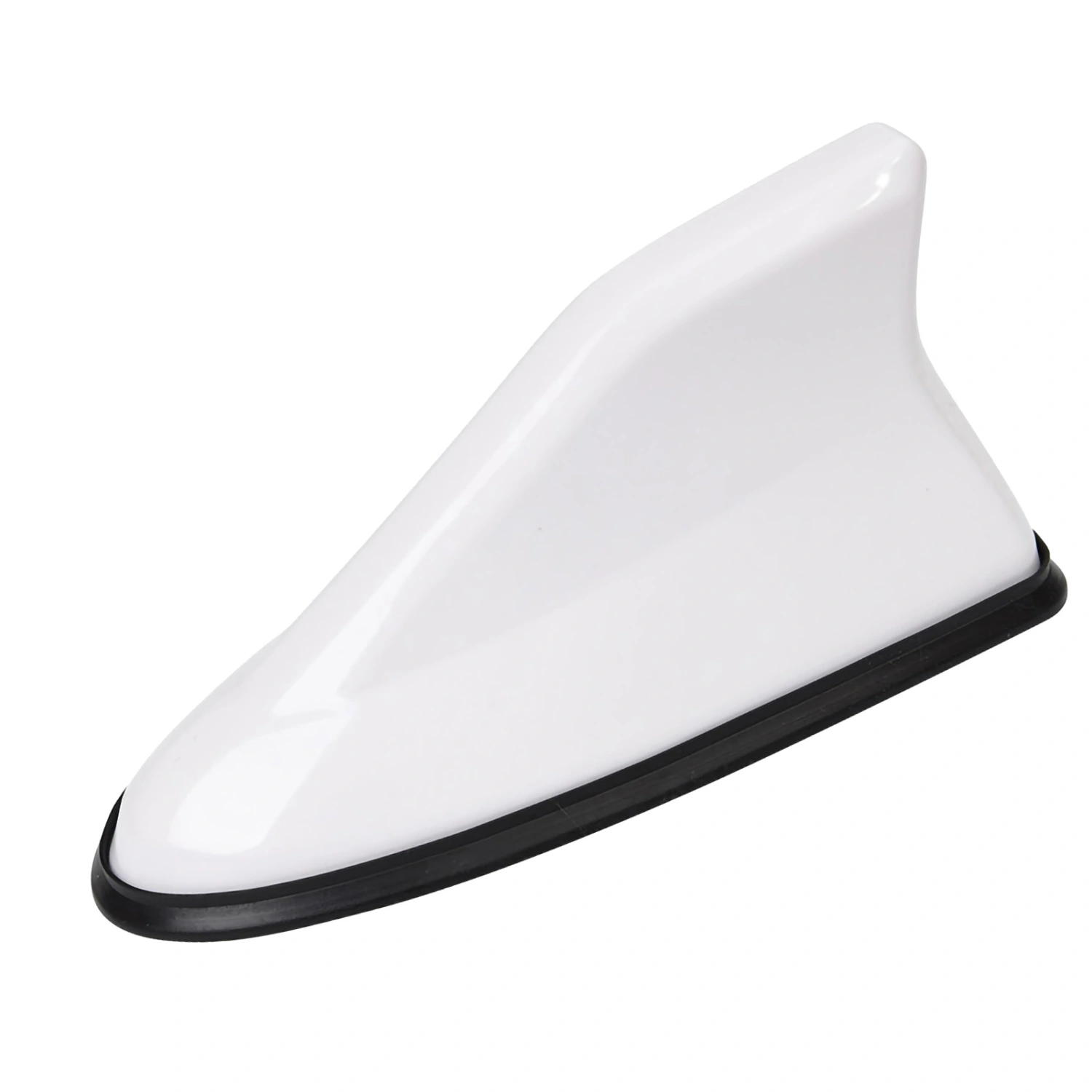 Piano Coating Car Roof Aerial Radio Signal Shark Fin Antenna Exterior Accessories for Auto White