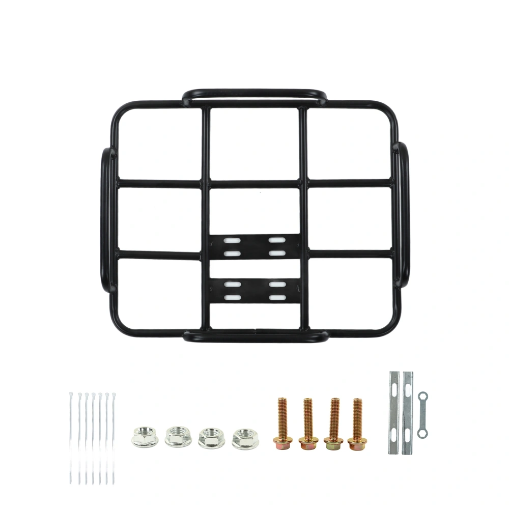 Food Delivery Box Rack Rear Grille 80kg Loading Seamless Steel Tube Universal for Motorcycle Electric Bicycle Type 1 52/42 ID