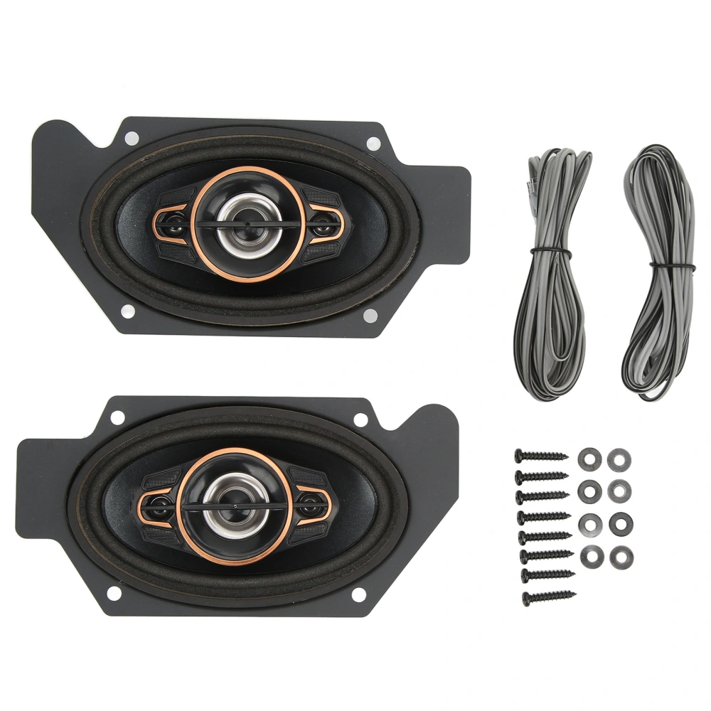 BuyWeek 1 Pair 3x5in 2 Way Coaxial Speakers 4Ω Professional Car Tweeter 12V Universal for Car Audio Systems