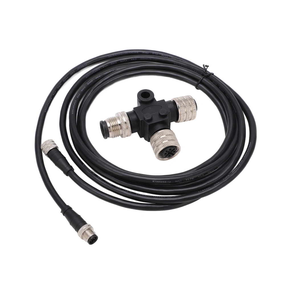 3 Meter Backbone Cable for NMEA 2000 with Tee Connector IP67 Waterproof for Lowrance Networks