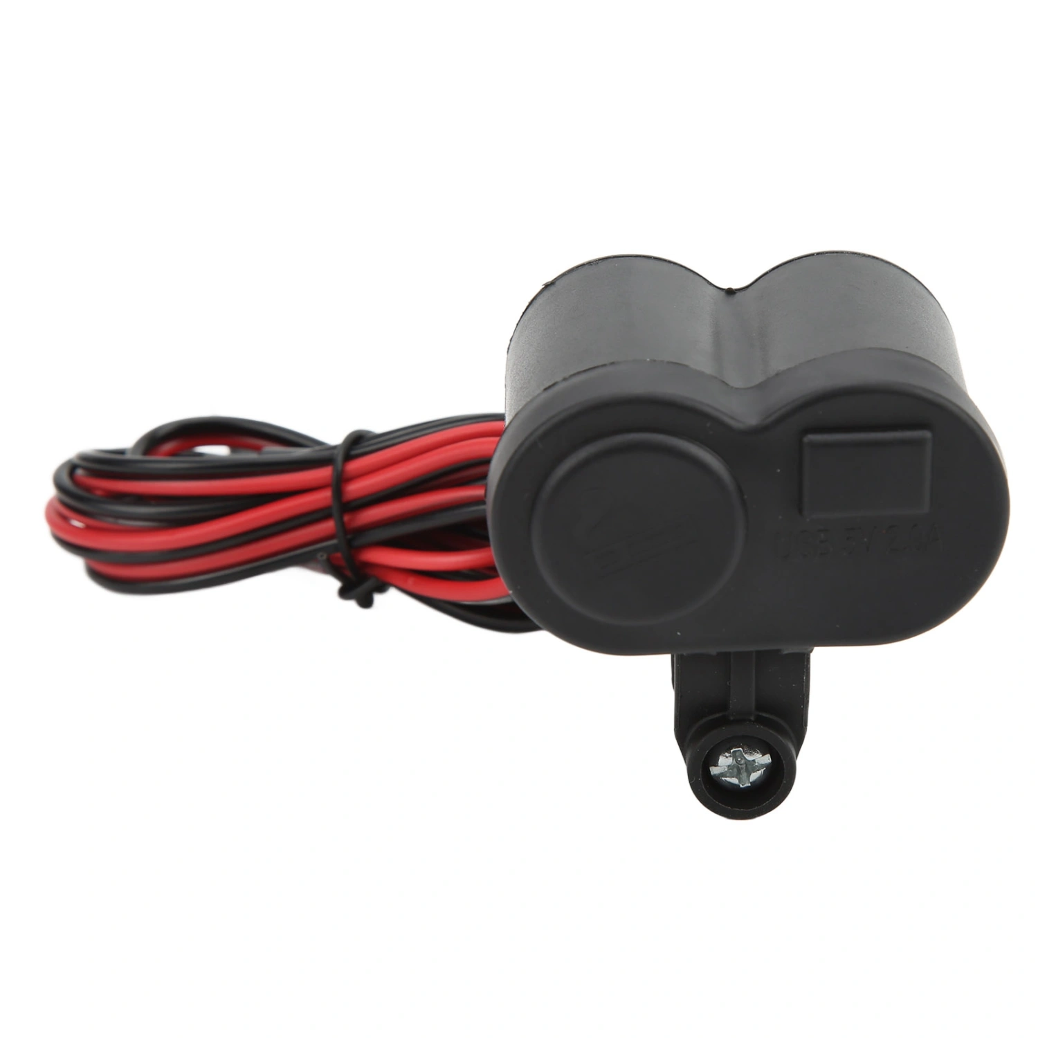 Motorcycle Handlebar Phone Charger Cigarette Lighter Socket Single USB Blue LED for Electronic Devices