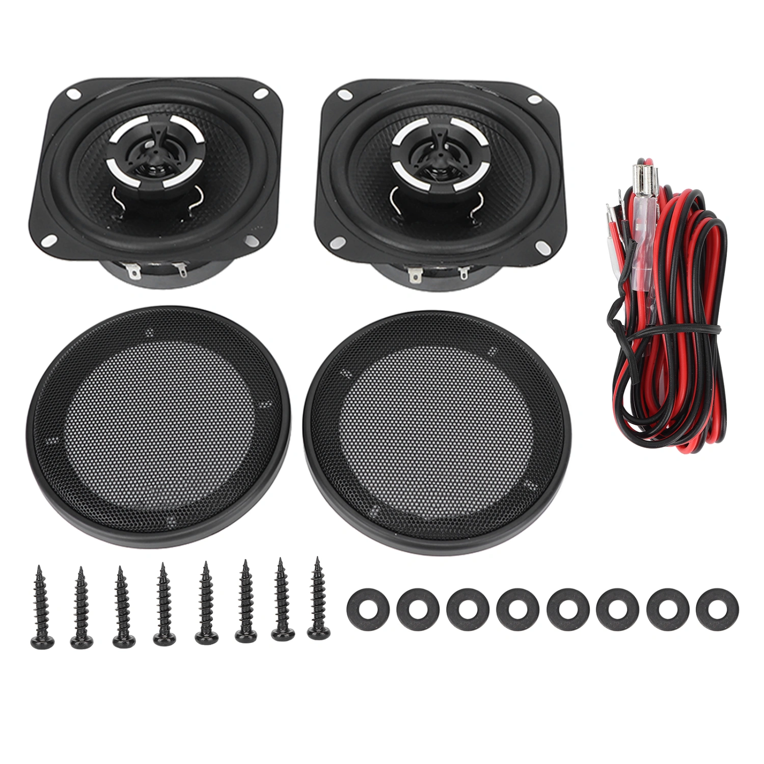 BuyWeek 1 Pair 4.2in Car Audio Speakers Dome Vehicle Tweeter 4Ω 12V Loudspeakers Universal for Automobile