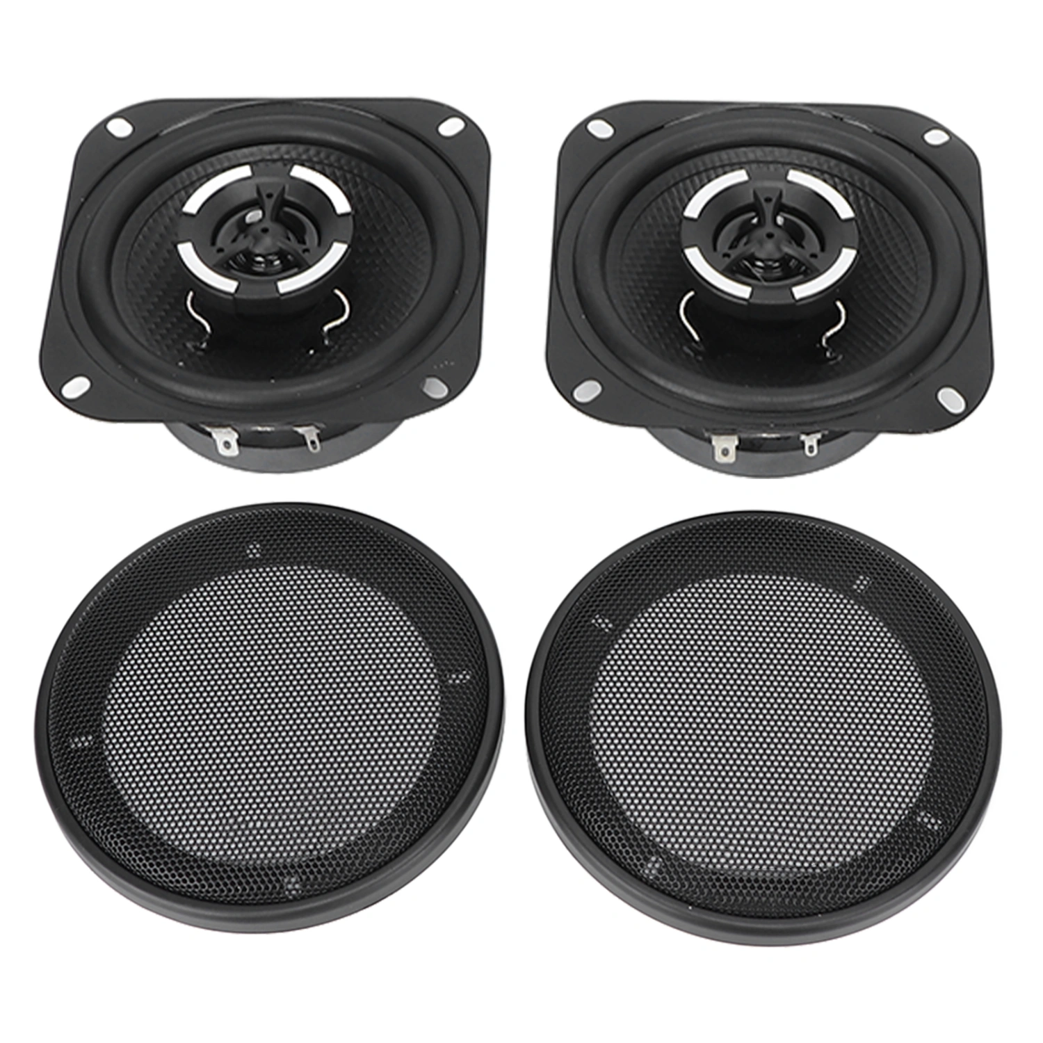 BuyWeek 1 Pair 4.2in Car Audio Speakers Dome Vehicle Tweeter 4Ω 12V Loudspeakers Universal for Automobile