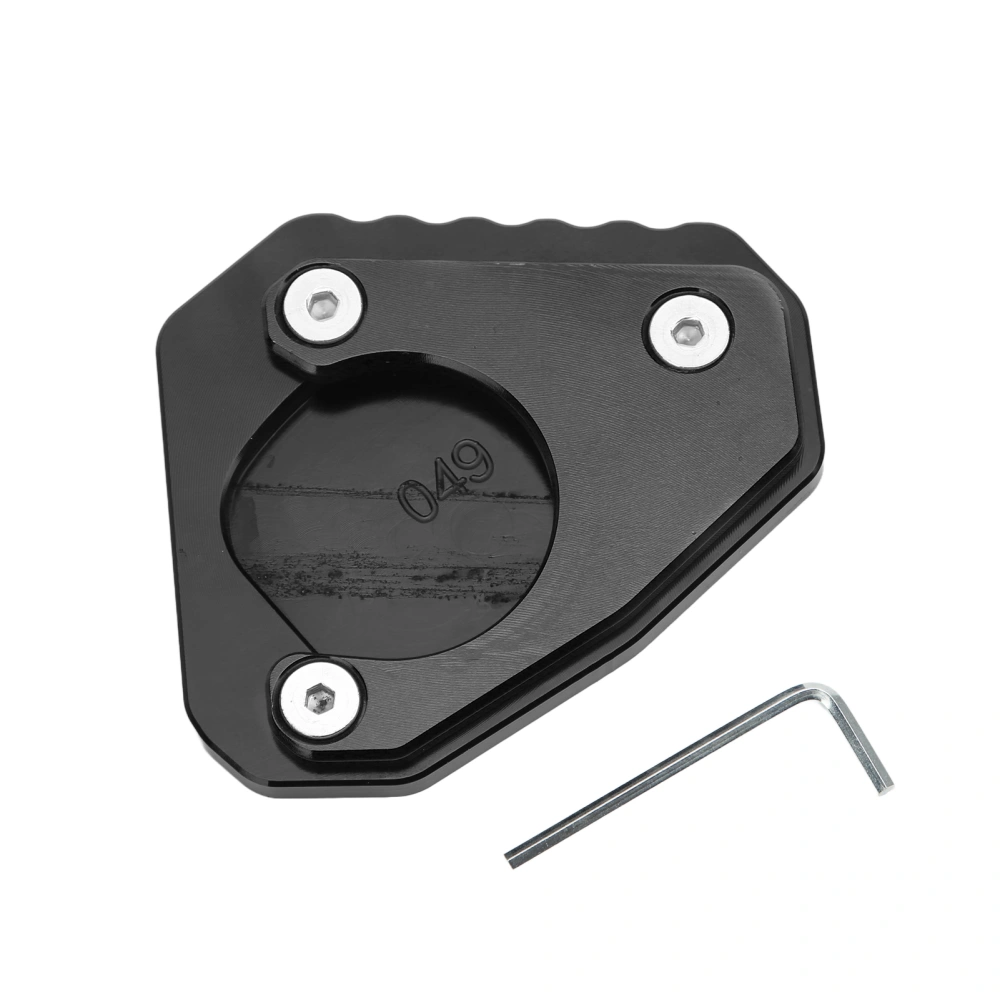 Motorcycle Kickstand Extender Pad Support Plate Aluminium Alloy Replacement for G310GS 2017‑2018Black