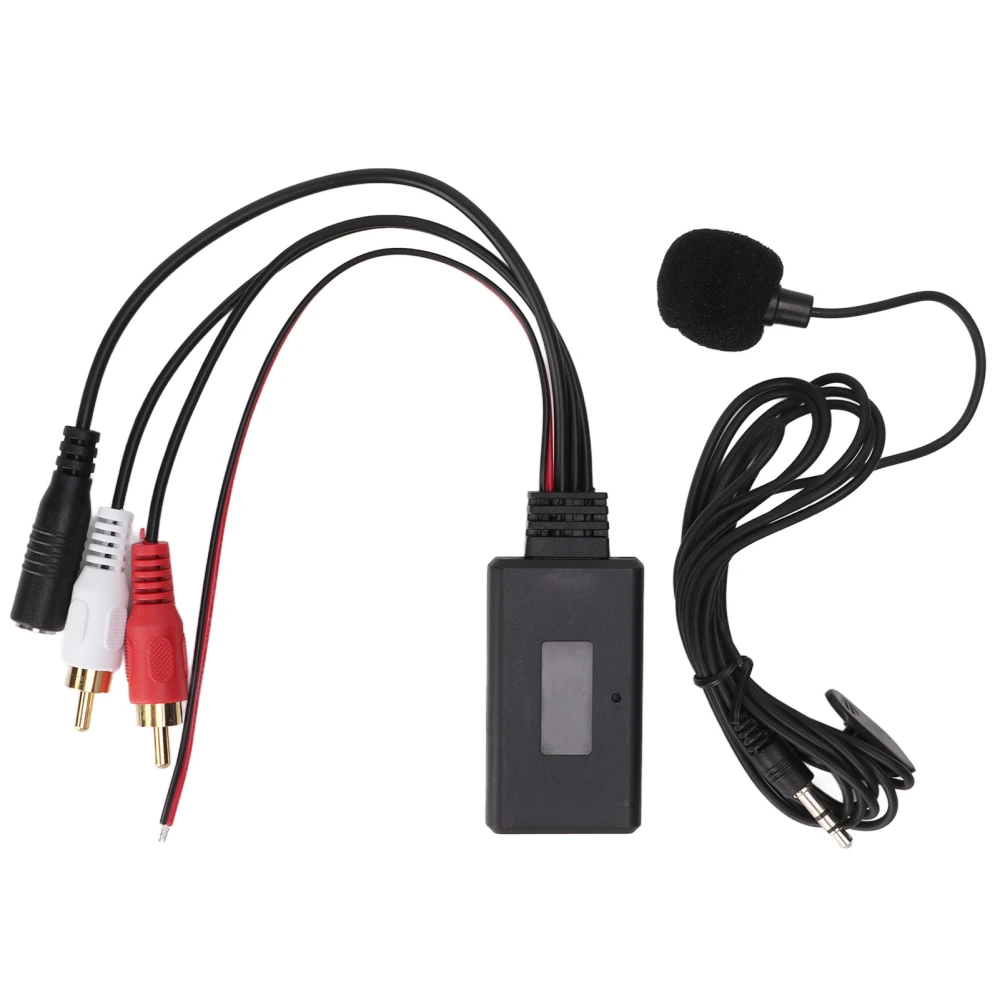 Car Bluetooth5.0 AUX Module Handsfree Microphone ABS Wearproof Antiaging for Pioneer 2RCA