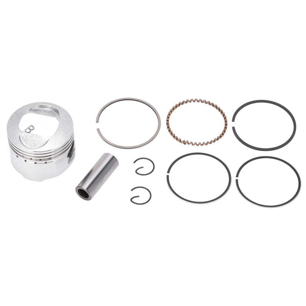 BuyWeek Piston Assembly Metal Piston Ring Pin Clip Engine Parts for GY6‑60cc Go Karts Scooters ATV UTV Motorcycles