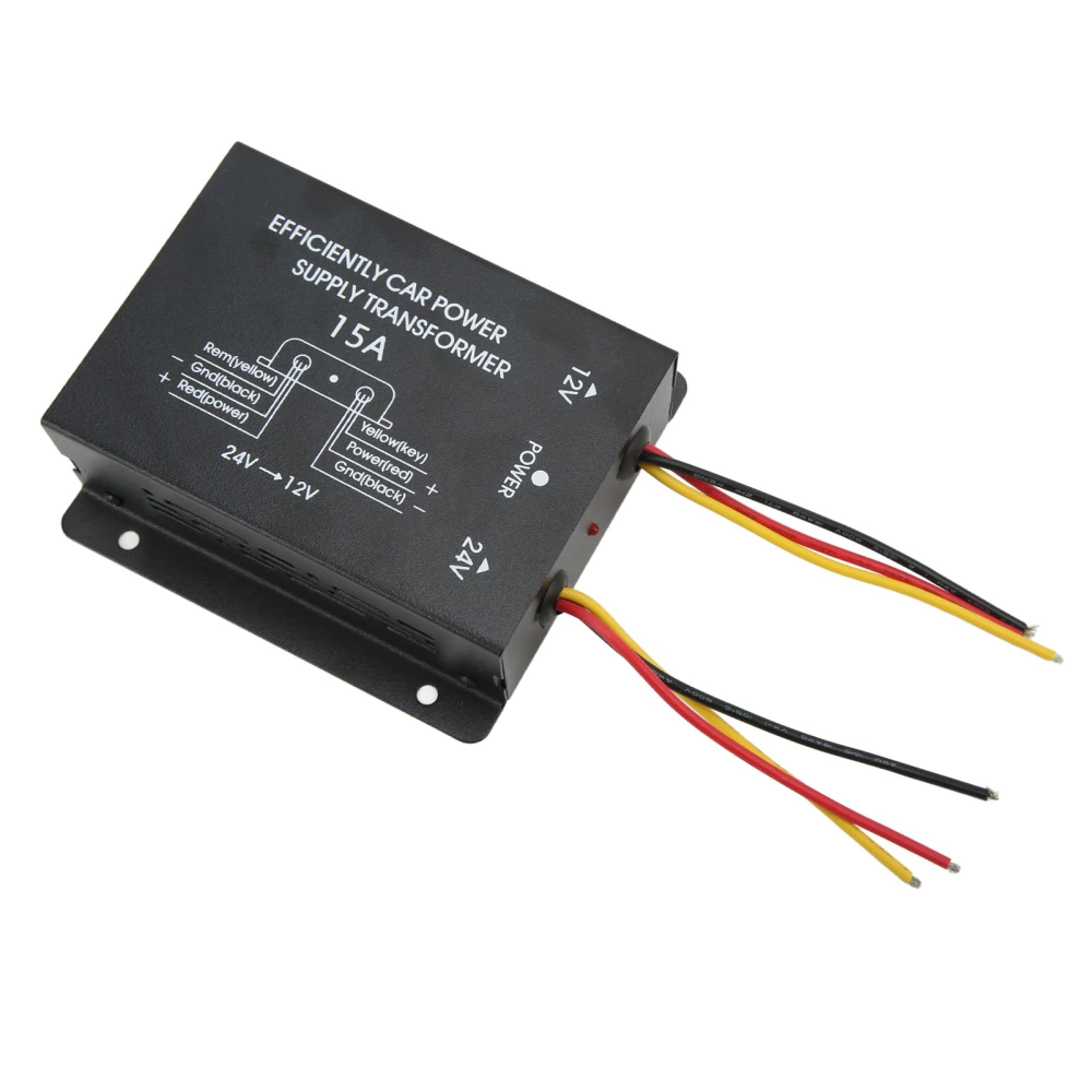 24V to 12V Converter Short Circuit Protection Professional Environmental Car Voltage Reducer15A