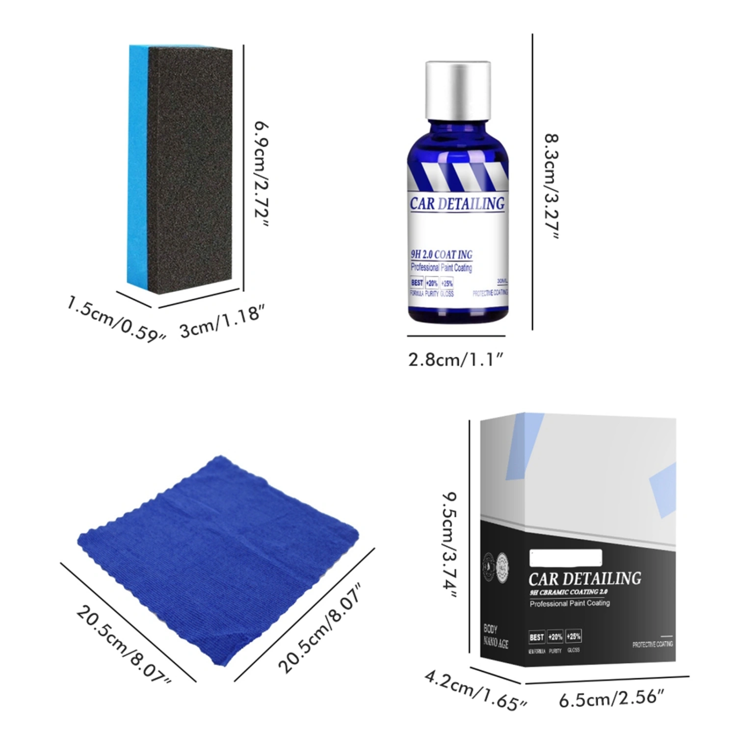 BuyWeek Ceramic Nano Coating for Cars Super Hydrophobic Paint Sealant Protection Kits for Car Beauty Care