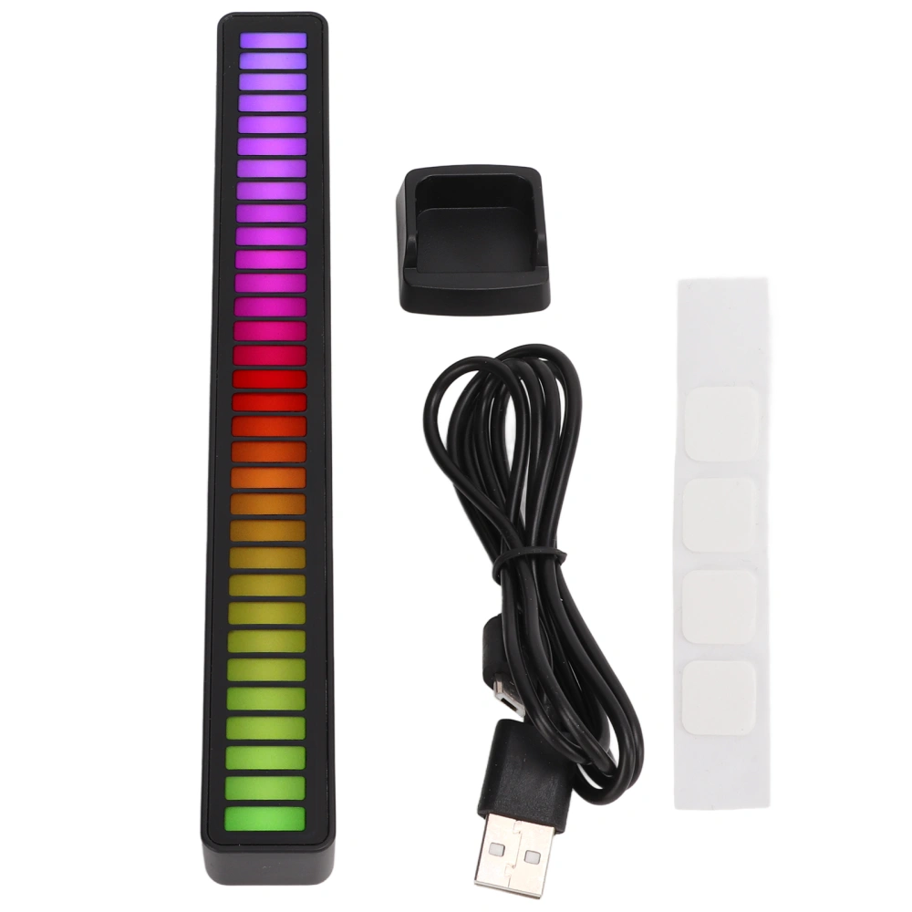 BuyWeek RGB Sound Control Light 32 Bit Voice Activated Pickup Rhythm Lights for PC Television Car