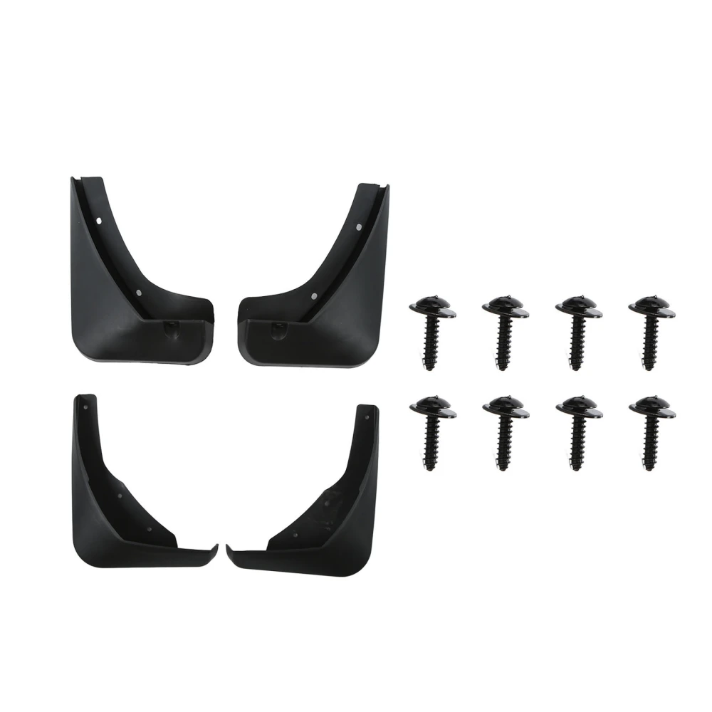 4Pcs/Set Car Mudguards Front Rear Splash Guards Mud Flaps Black Replacement for Cadillac XTS 2013‑2018