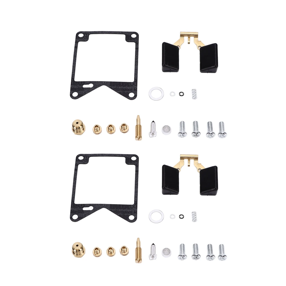 BuyWeek 2Set/34Pcs Carburetor Repair Kit with Fuel Cup Float 2416113 Replacement for Virago 750 XV750 1981‑1983