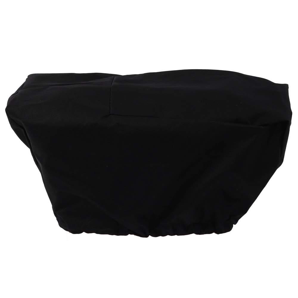 BuyWeek Winch Protection Cover Polyester Waterproof UV Resistant Black Soft Universal for Winches 8000‑12000lbs