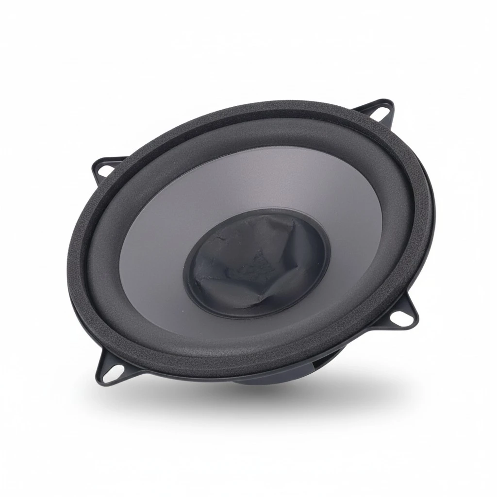 BuyWeek 5.1in Car Audio Woofer Speaker 4Ω 60hz‑20khz 93dB 12V Door Side Mounting Round Black Universal