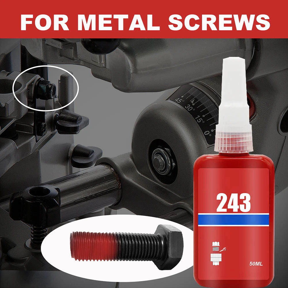 Thread Locking Agent Car Thread Lock Screw and Nut Lock Agent for All Types of Metal Screws for Leak Displays