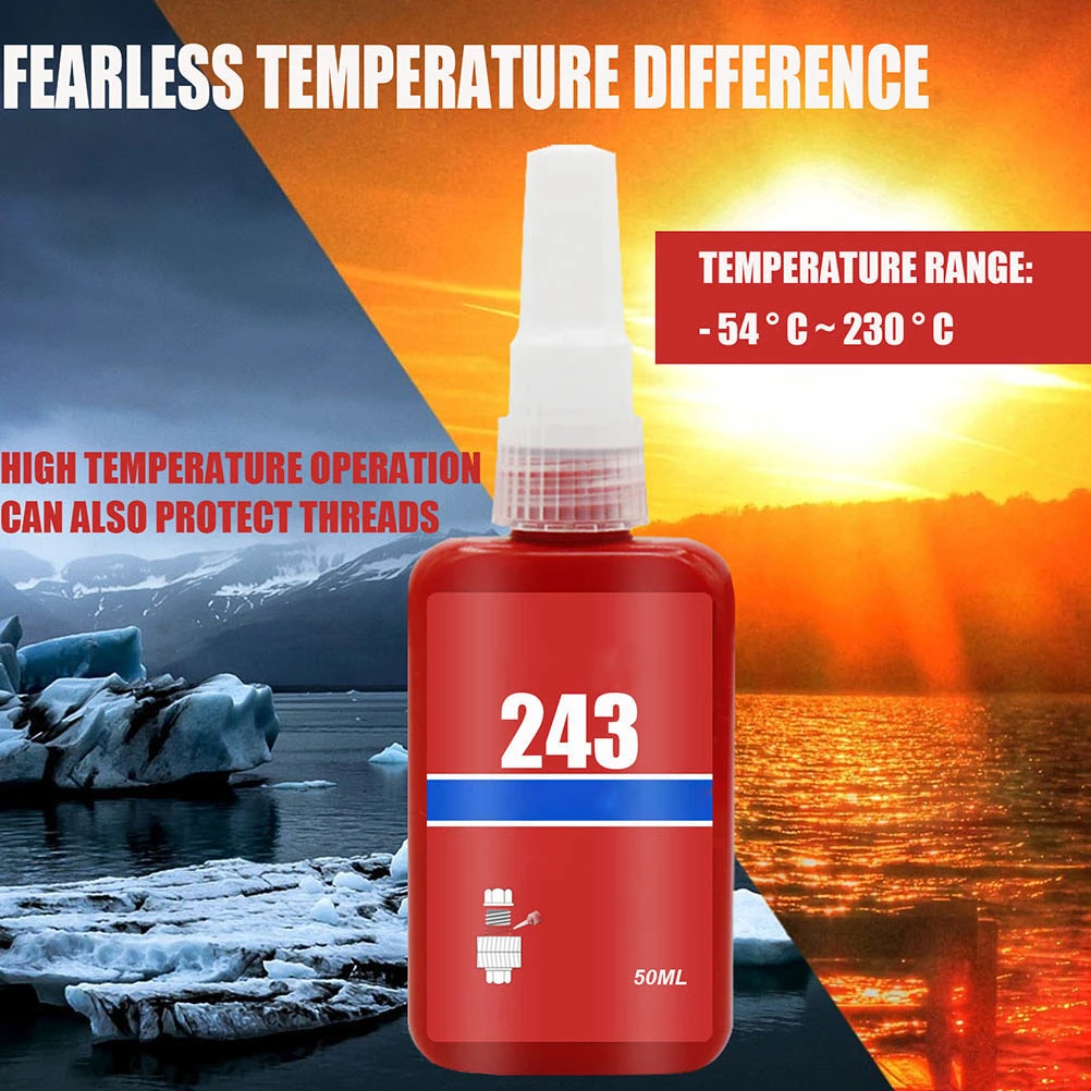 Thread Locking Agent Car Thread Lock Screw and Nut Lock Agent for All Types of Metal Screws for Leak Displays
