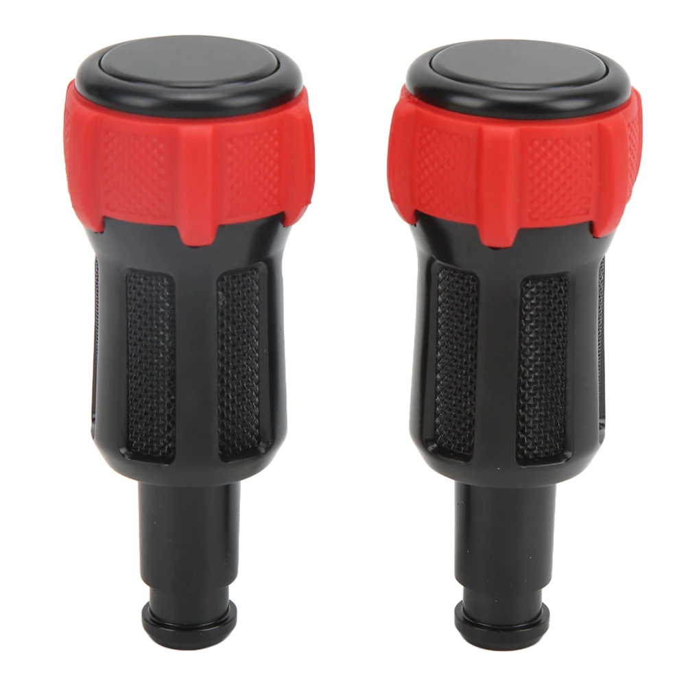 2pcs Seat Armrest Box Adjustment Knob Alloy Replacement for Landrover Discovery 5 LR5 17‑19Red Rubber Cover