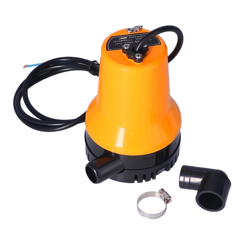 24V Boat Submersible Bilge Pump Electric Water Pump 5400rpm for Farmland Sprinkler Irrigation