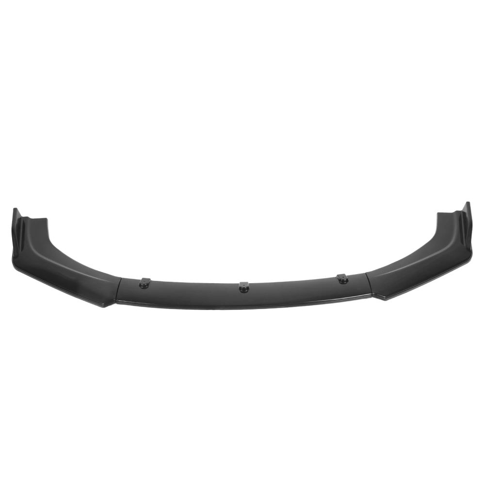 BuyWeek 3pcs Front Bumper Lip Splitter Spoiler Anticollision Waterproof Universal Body Parts for CarGlossy Black