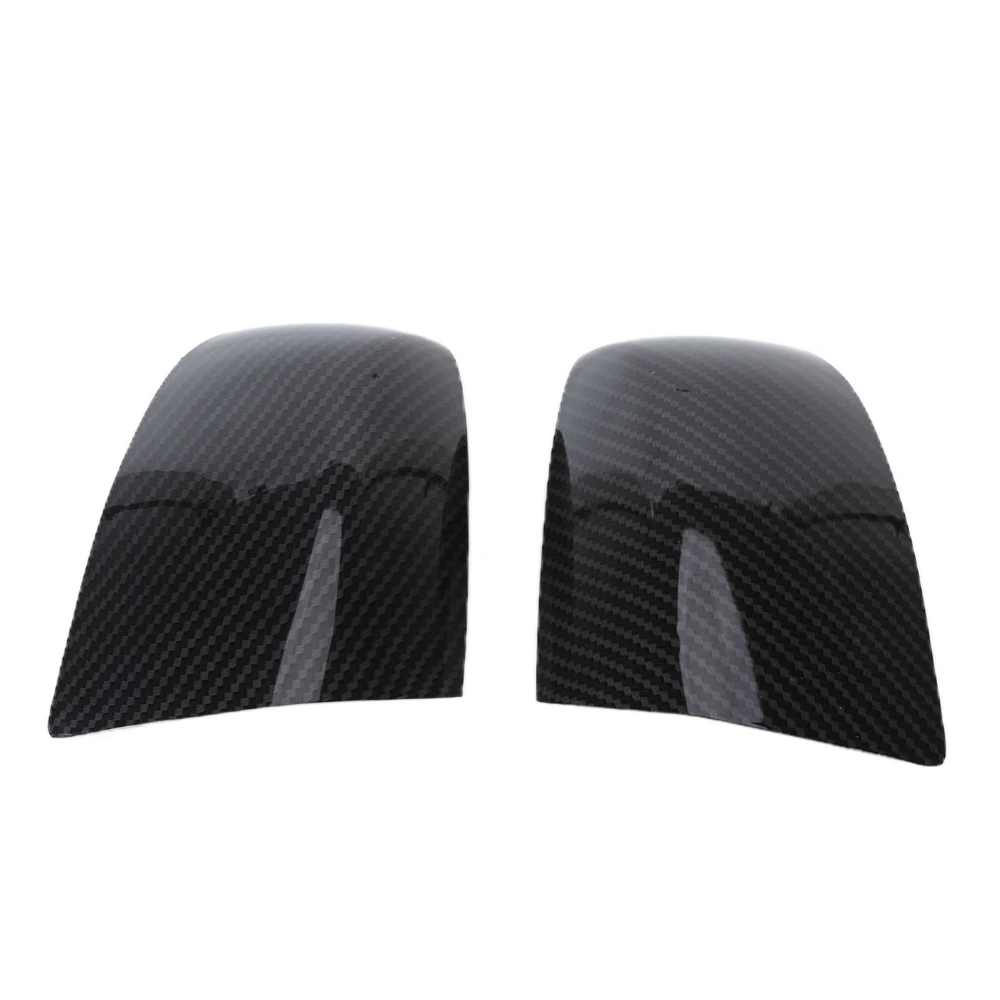 Pair Rearview Mirror Cover Carbon Fiber Style 1429849 Replacement for Ford Focus 2005‑2007