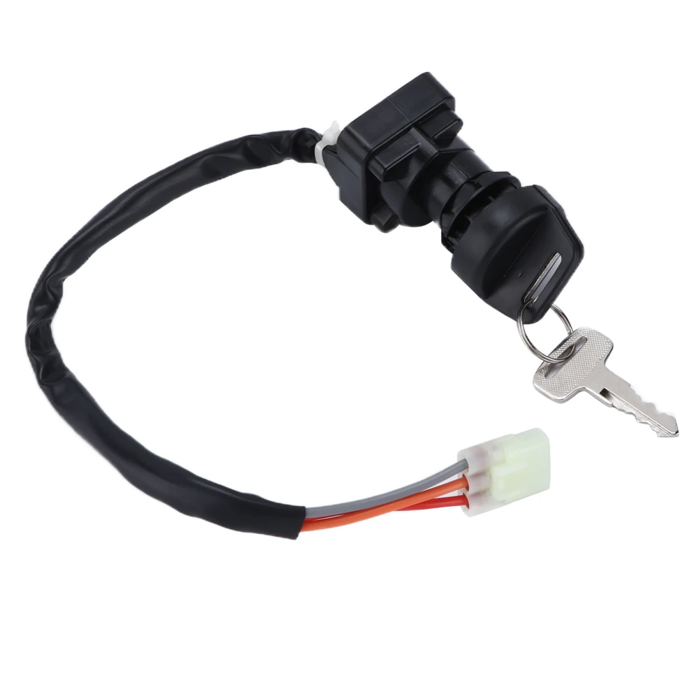 BuyWeek ATV Ignition Key Switch with Key Anti Corrosion Replacement for SUZUKI LT‑Z250 2004‑2009