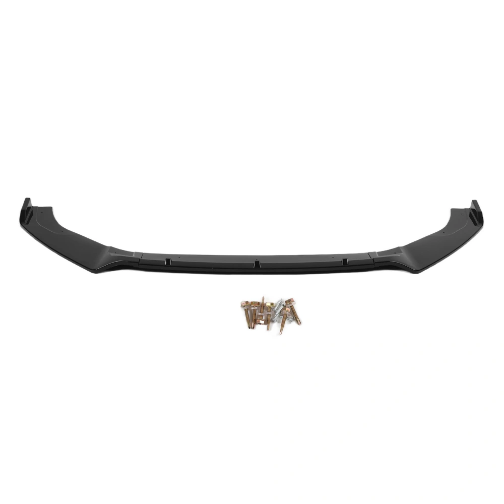 BuyWeek 3 Sections Front Bumper Splitter Lip Spoiler Replacement for MK7 MK7.5 GTD R 2013‑2020Gloss Black