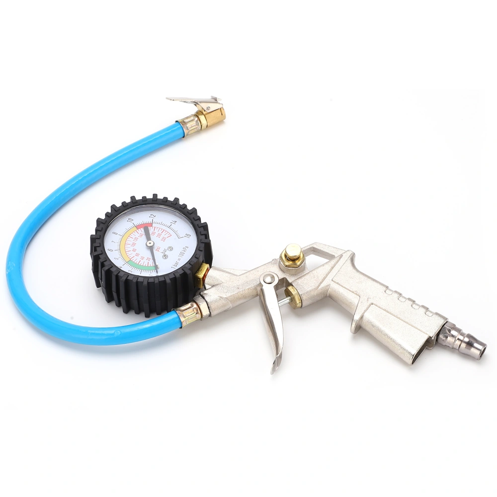 BuyWeek Tire Inflator Deflator with Pressure Gauge 0‑220PSI 16Bar Air Chuck Universal for Cars Trucks Motorcycles