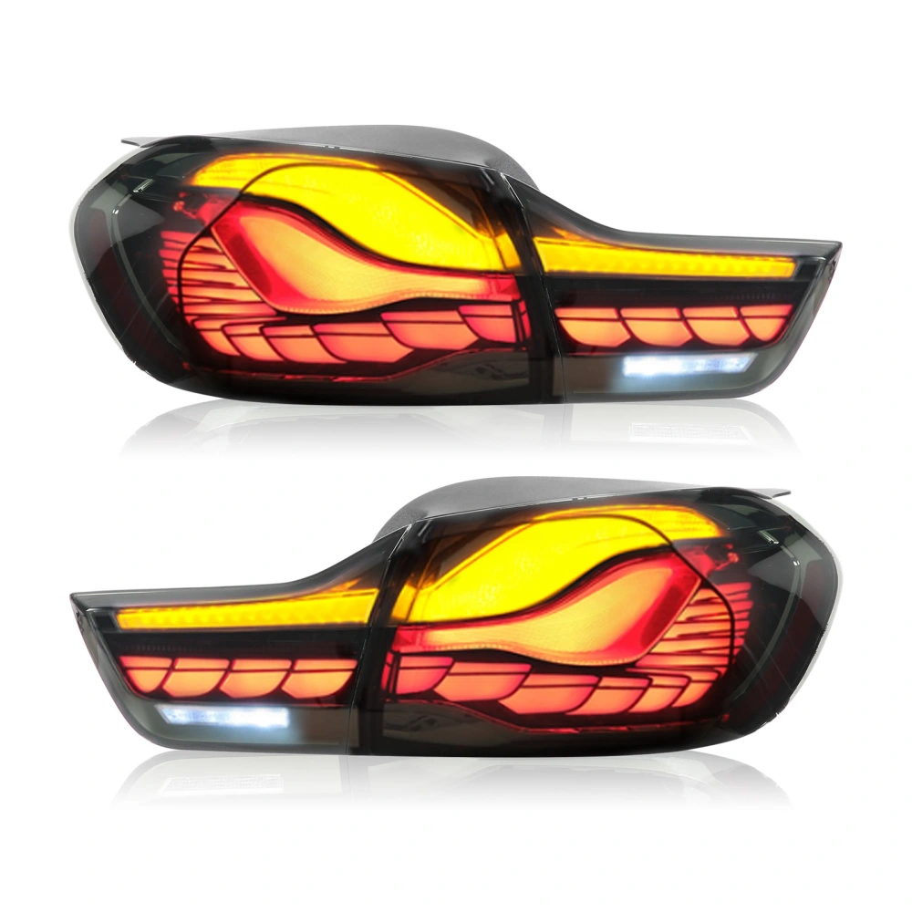 For GTS OLED Style Full LED Dynamic Tail Light with Turn Signal Replacement for 4 Series F32 F33 F36 F82 F83 M4 14‑20Smoky Lens