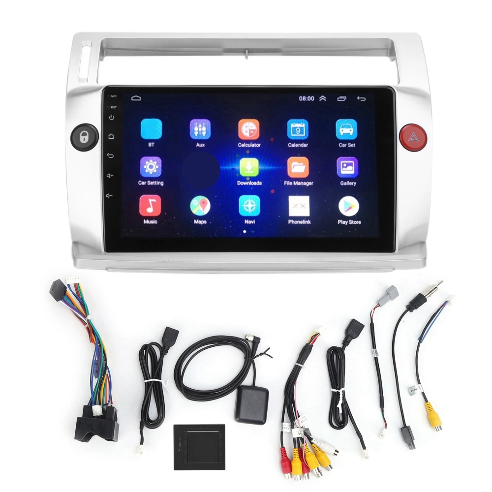 9in Car Stereo Touch Screen Navigation for Android10.0 Replacement for Citroen C4 CTriomphe CQuatre 20042009(2+32G )