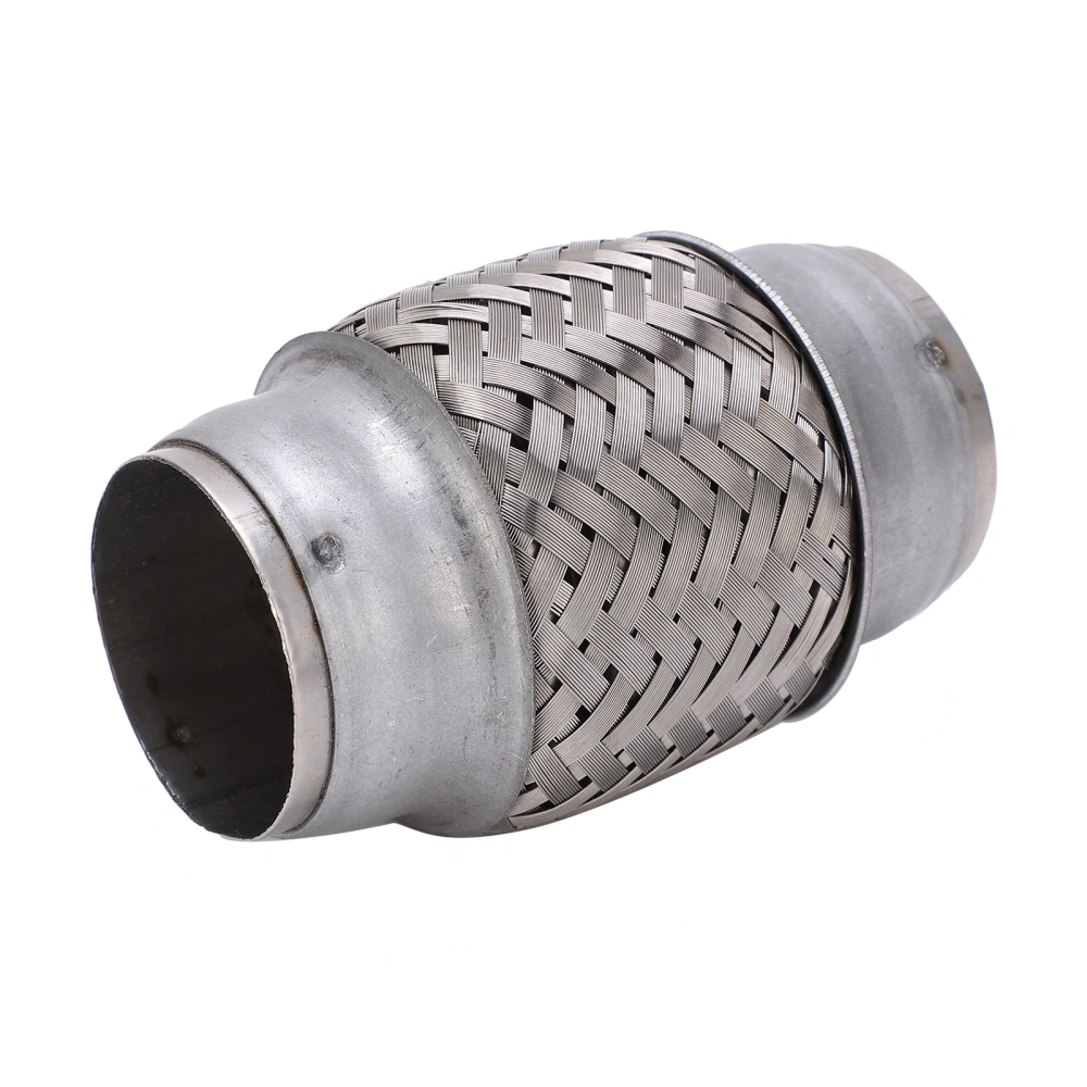 Car Woven Exhaust Flexible Pipe Coupling 1.75x4.1in Stainless Steel Particle Filter Repair Replacement