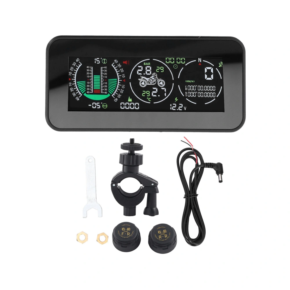 Motorcycle Head Up Display GPS Overspeed Warning Alarm Tire Pressure Monitor for Haulage Motor