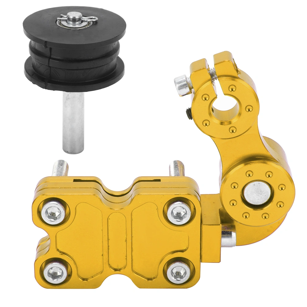 Motorcycle Chain Tensioner Automatic Adjuster Universal for ATV OffRoad Vehicle Dirt Bike(Yellow )