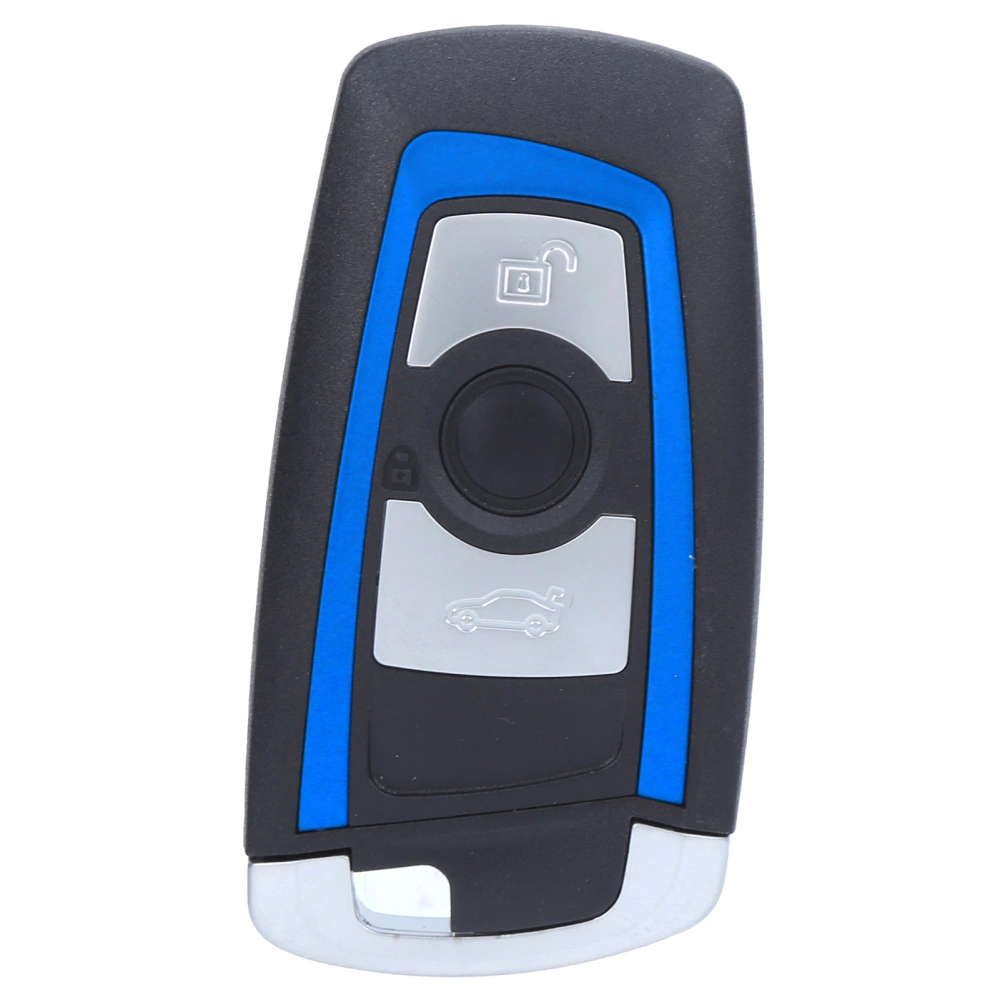 Key Fob Blue/Silver Anti‑Corrosion Protector Shell Replacement for 550i GT 2010‑20113‑Button