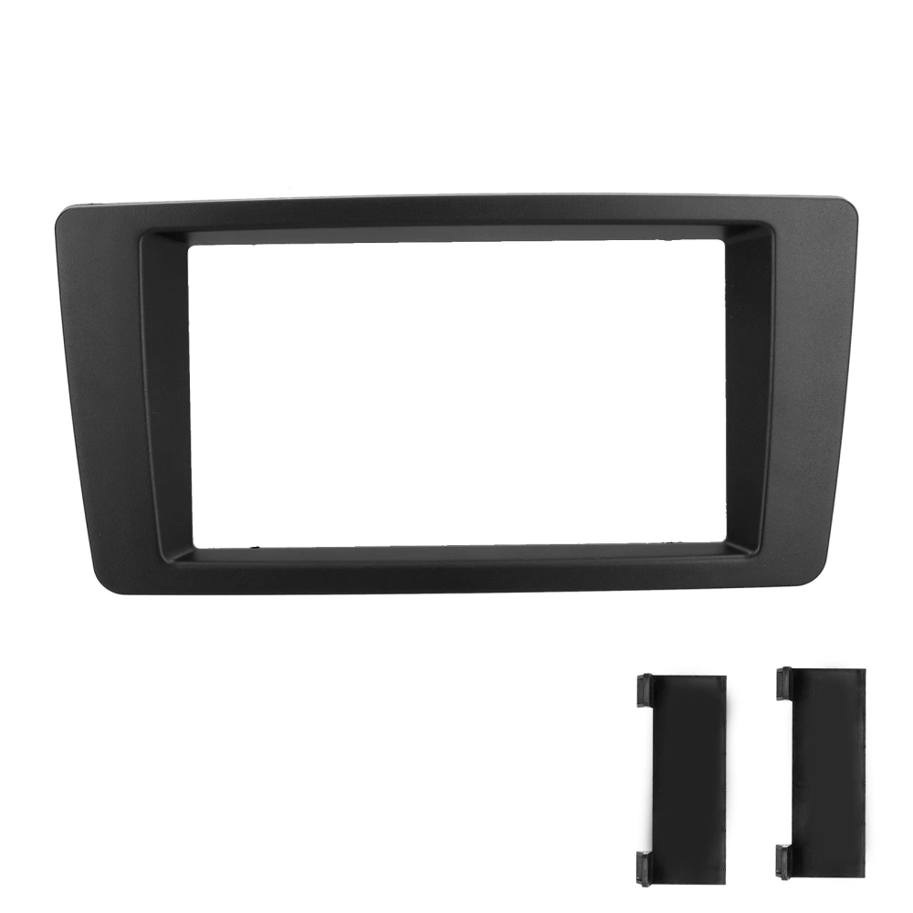 2‑DIN Fascia Navigation Trim Kit Central Control Dashboard Panel Replacement for Octavia 2004‑2013