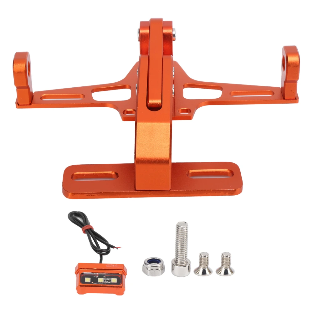 Motorcycle Rear License Plate Mount with Lamp Orange Replacement for Kawasaki Ninja 1000 KX