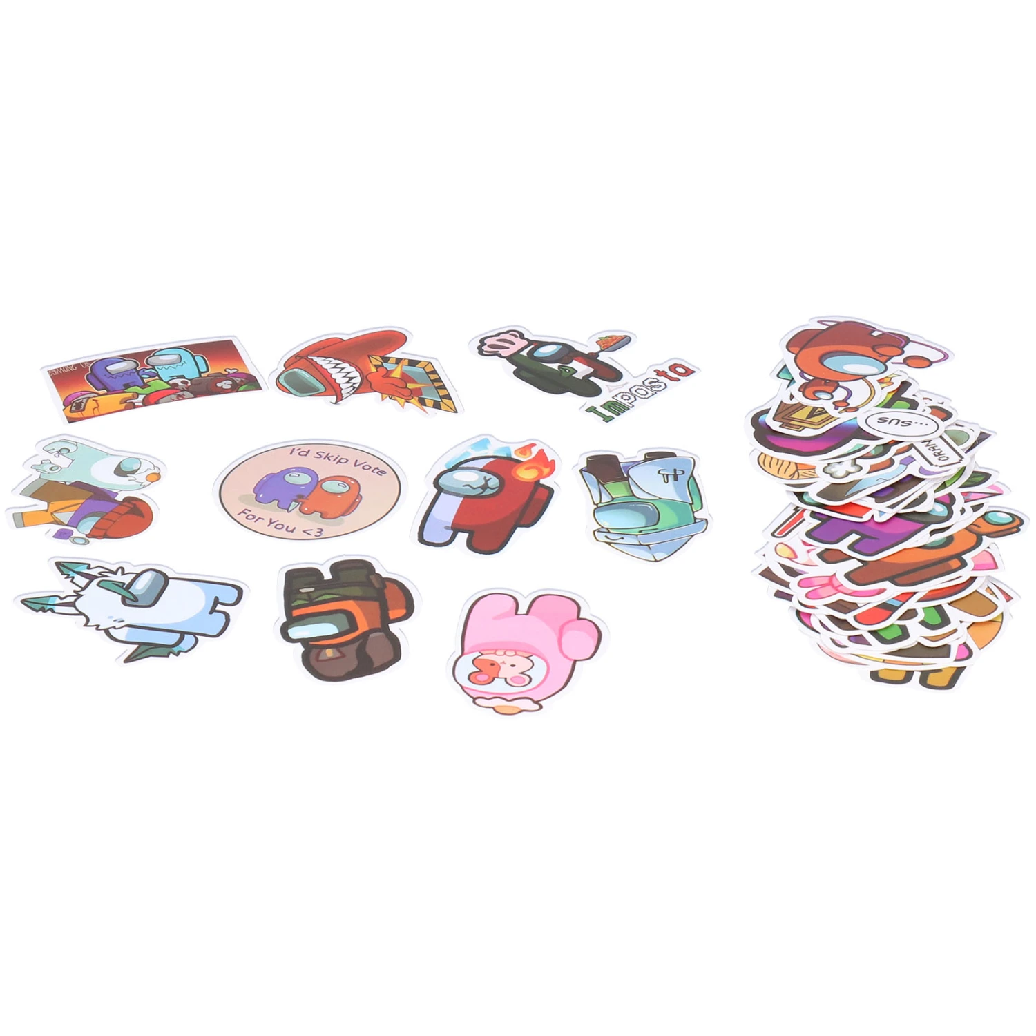BuyWeek 51pcs Car Mixed Graffiti Stickers Cartoon Ornamental Paster Universal for DIY Skateboard Laptop Luggage
