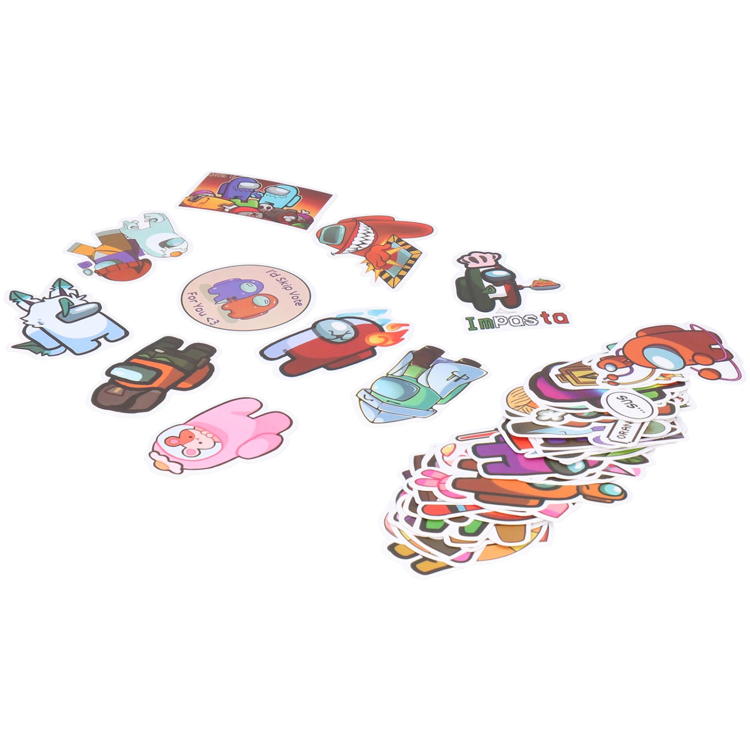 BuyWeek 51pcs Car Mixed Graffiti Stickers Cartoon Ornamental Paster Universal for DIY Skateboard Laptop Luggage