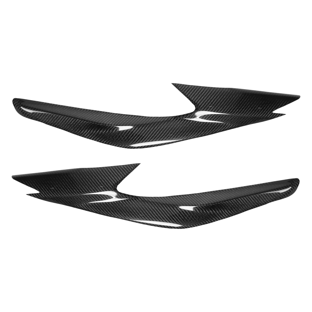 2pcs Carbon Fiber Headlight Eyebrow Eyelids Trim Decoration for Nissan Altima/Teana 2016-2018