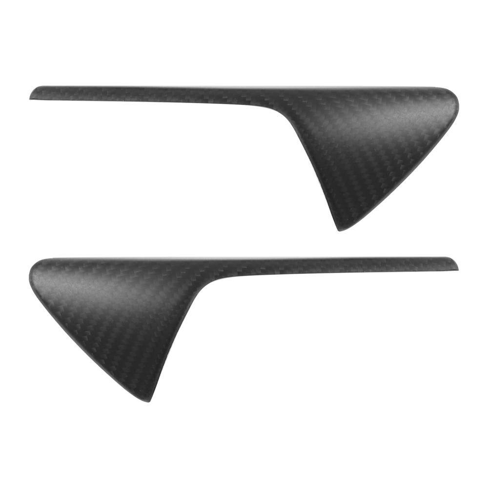 Pair of Side Fender Camera Vent Cover Trim Real Carbon Fiber Fit for Tesla Model 3 S X YMatte Carbon Fiber