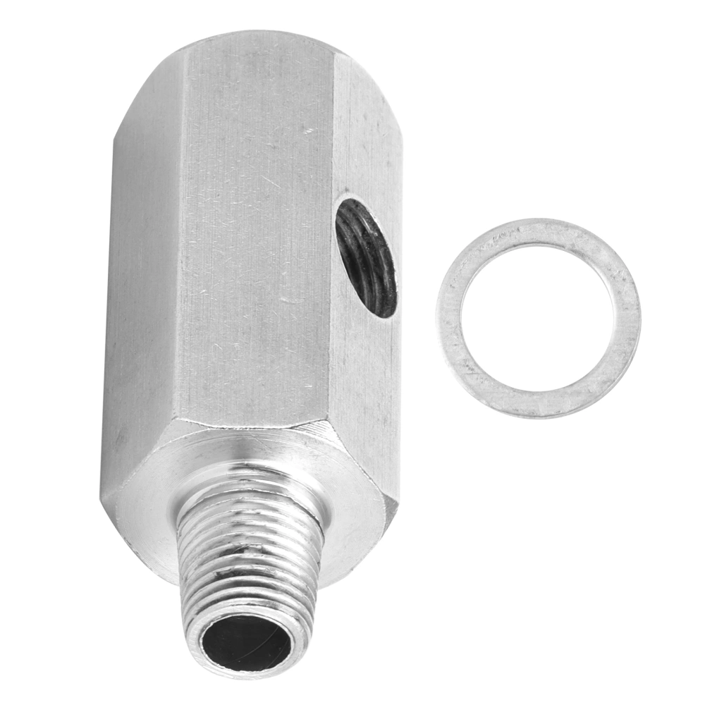 BuyWeek 1/8in BSPT Oil Pressure Sensor Tee to NPT Adapter Stainless Steel Fitting for Turbo Supply Feed Line