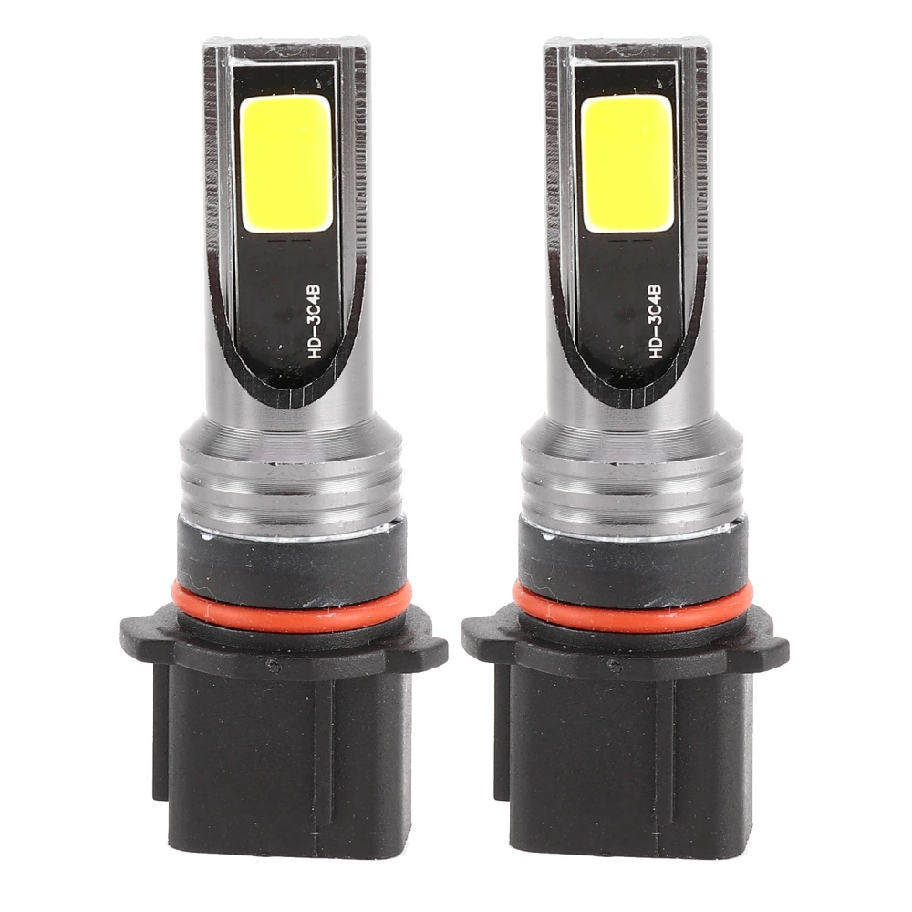 BuyWeek 2Pcs Front Fog Lamp Bulbs 3000K 3000LM DOB LED Chips 30W EV19 P13W Yellow Color