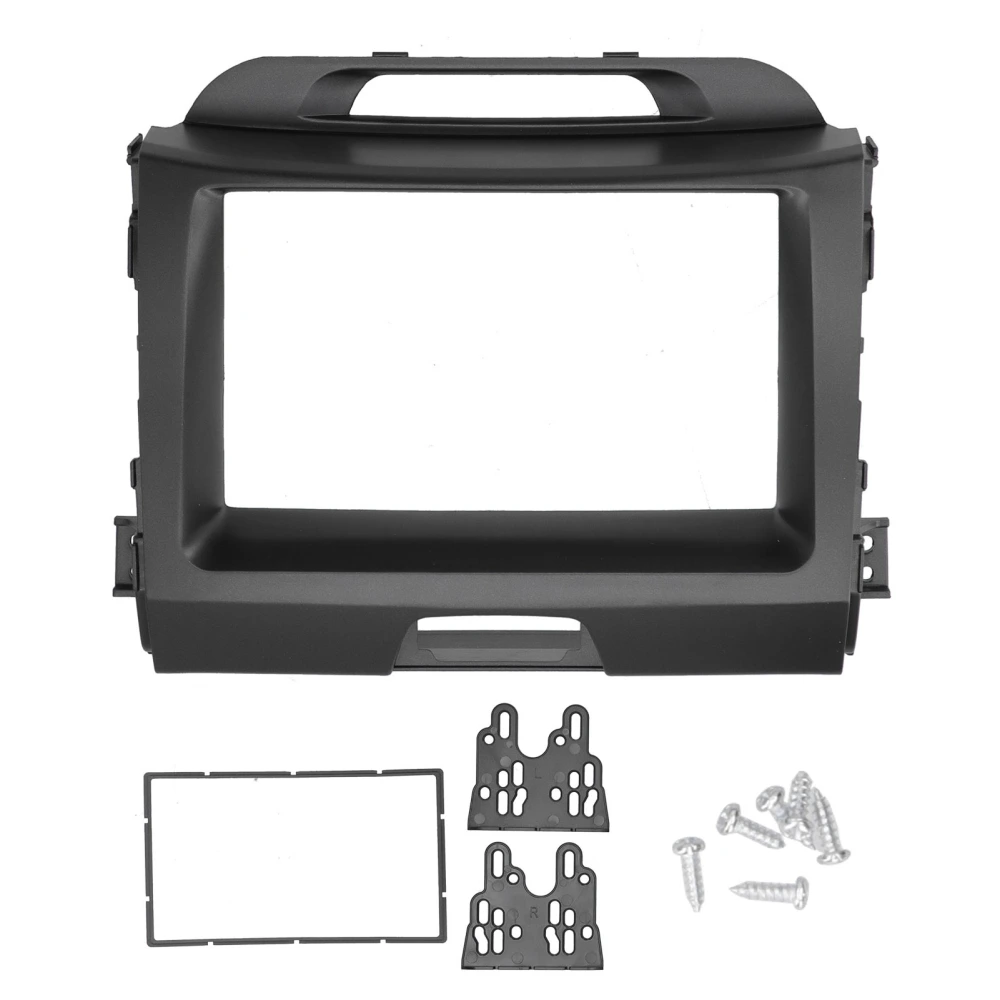 Dash Stereo Radio Fascia 2 Din GPS DVD Player Panel Frame Fit for KIA Sportage 2010‑2016