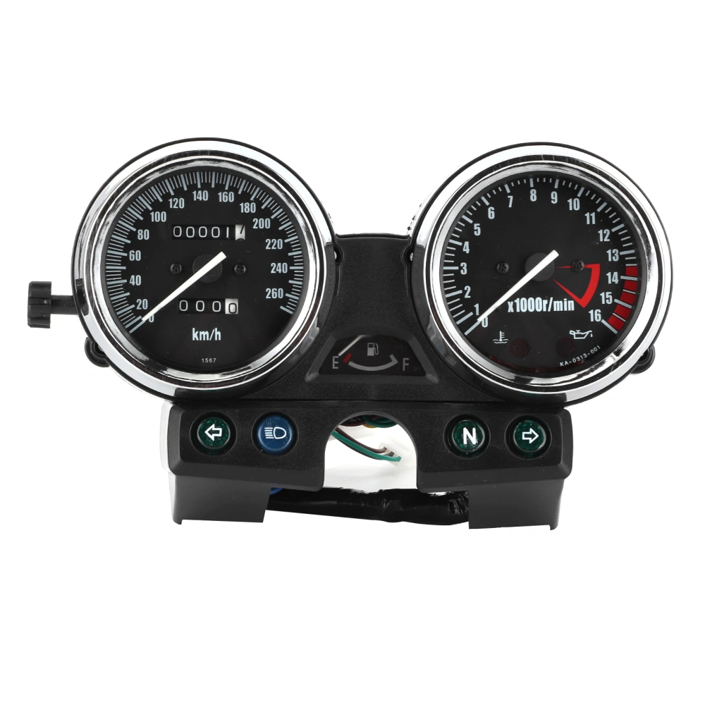 Instrument Assembly Odometer Tachometer Oil Temperature Alarm Meter Fit for ZRX400 ZRX750 ZRX1100 1994‑1997 260 Turn