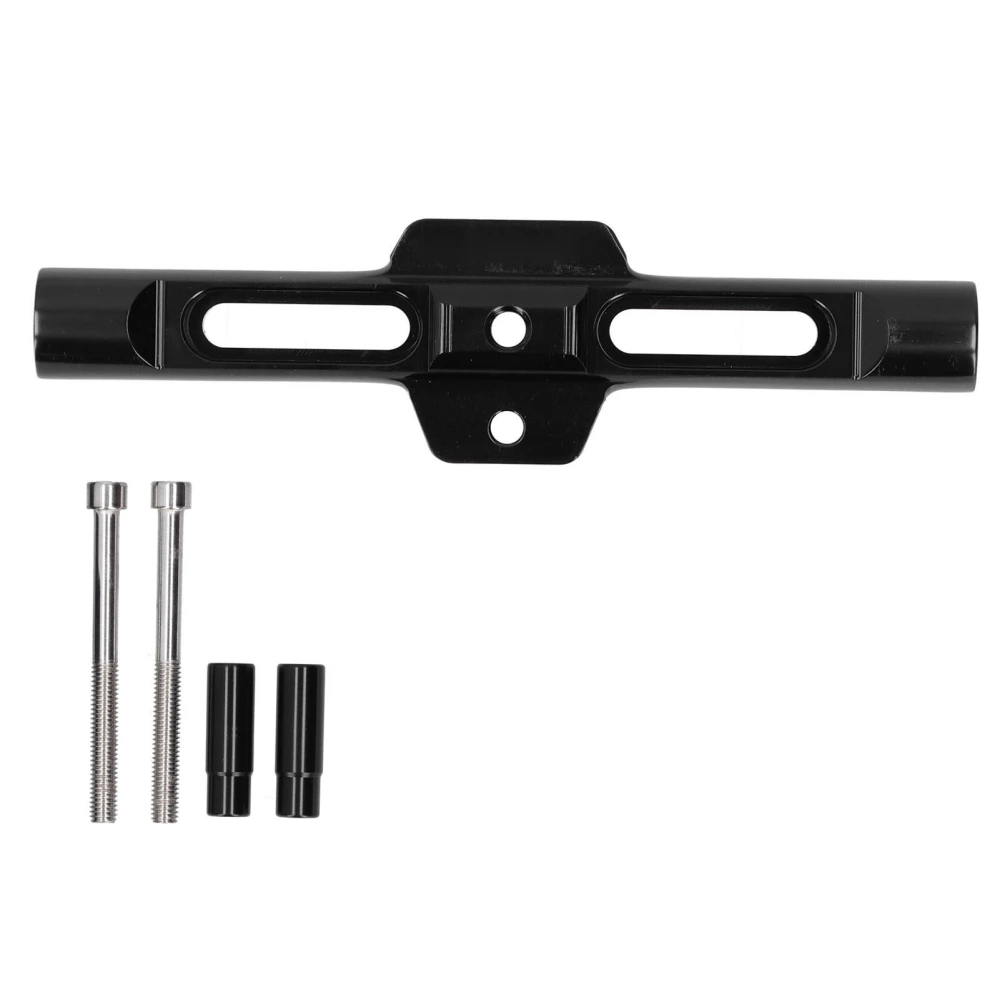 BuyWeek CNC Motorcycle Phone Crossbar Extension Bracket Multi‑Function Balance Bar Universal Black