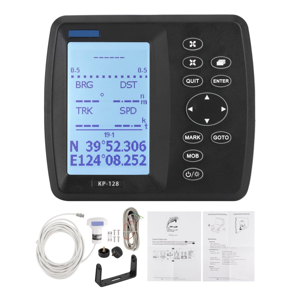 4.3in LCD Marine Satellite Navigator GPS/SBAS Navigation Systerm DC12V‑24V ONWA KP‑128