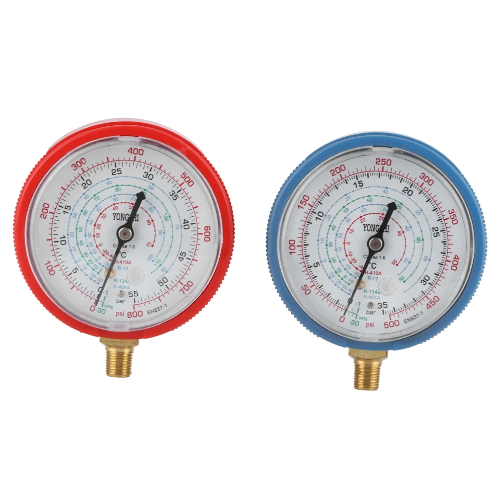 Air Conditioning Fluoride Pressure Gauge High/Low Pressure Meter AC Repairing Tool