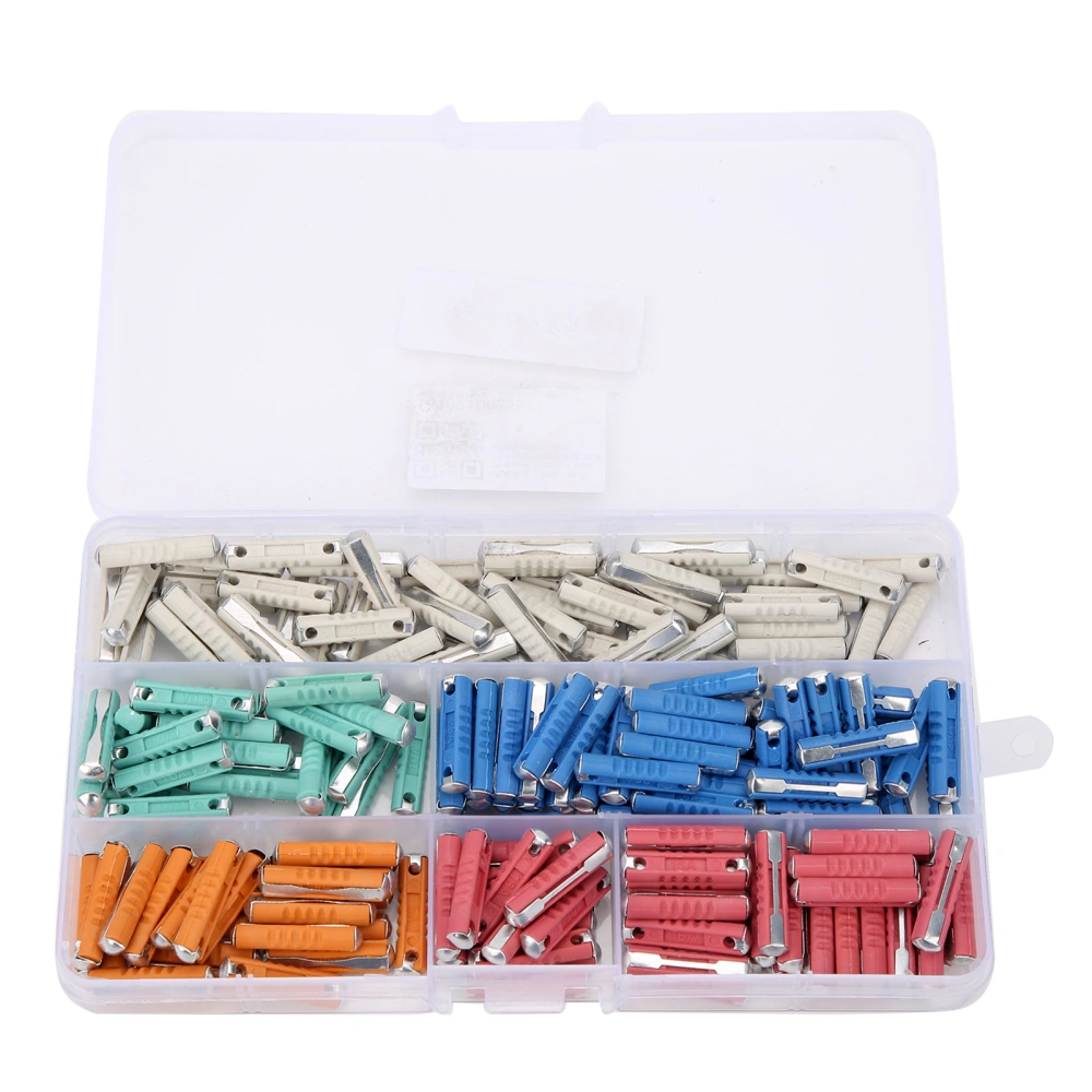 BuyWeek 200Pcs 5A/8A/10A/16A/25A Fuse European 32V Boxed Environmental Friendly Automotive Accessory