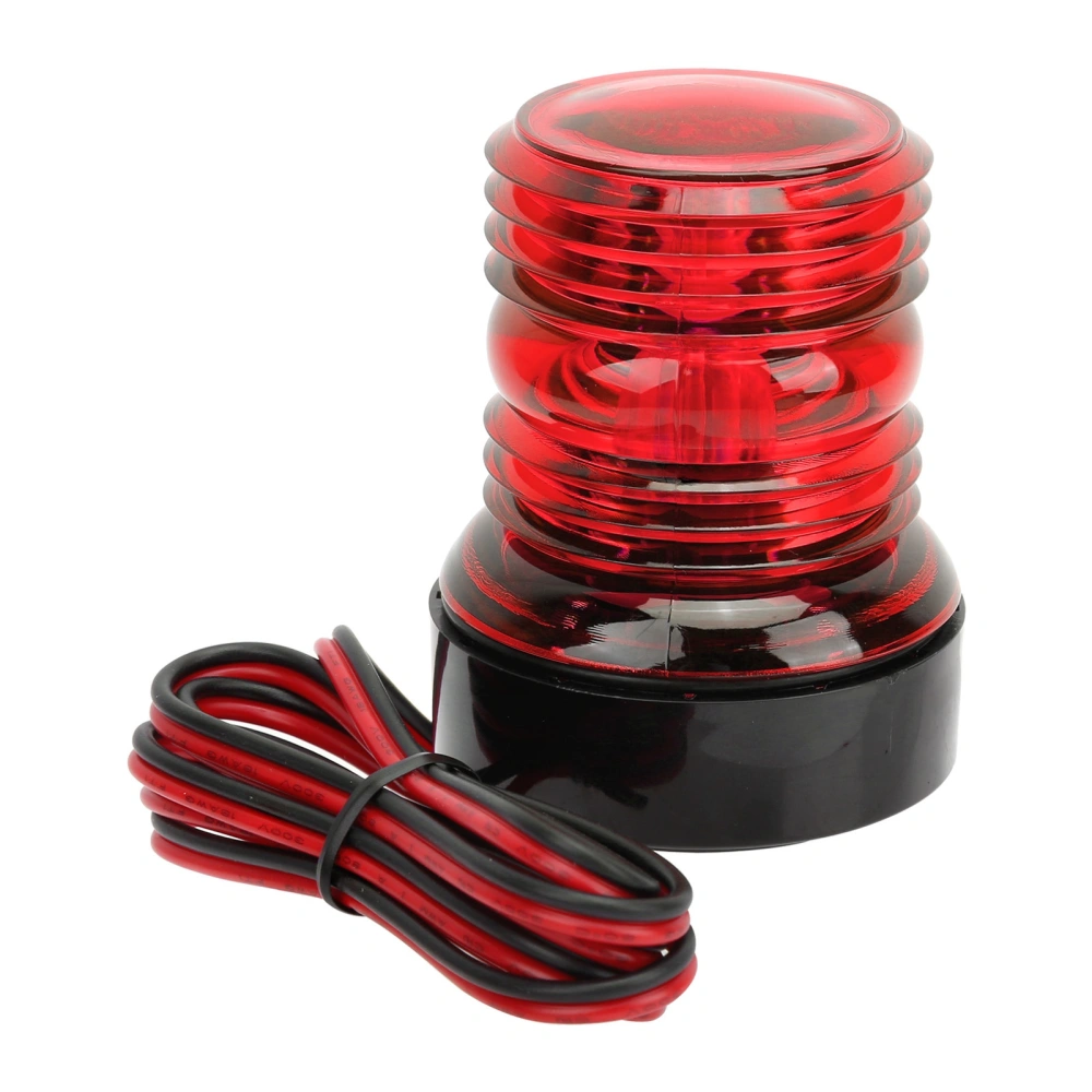 BuyWeek DC12V‑24V LED Navigation Anchor Lights 360° All Round Lighting for Marine Yacht SailingRed Light