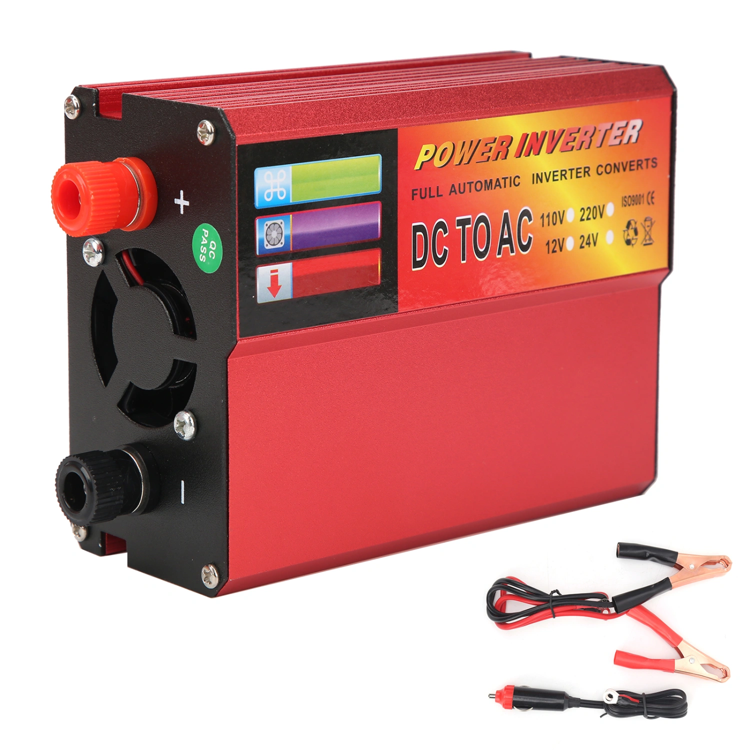 BuyWeek Car Power Inverter 600W DC 24V to AC 220V Converter Digital Display Modified Sine Wave