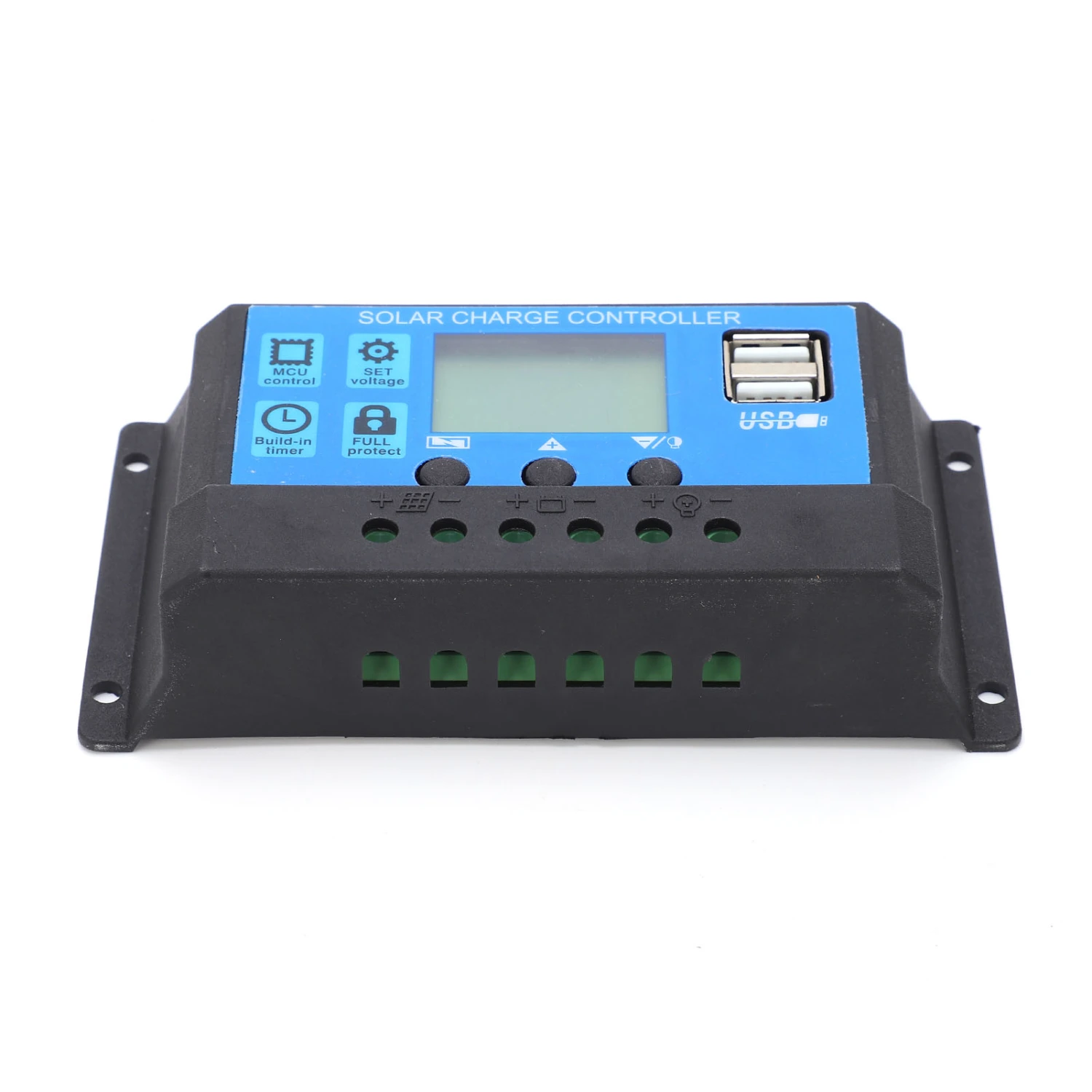 Auto Solar Charge Controller MPPT PMW Large Power 5V 3A USB Output LCD HD Display