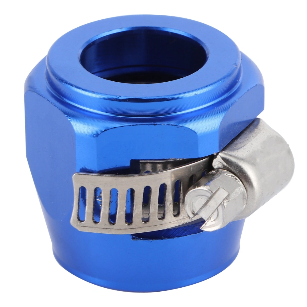 Hose Finishing Clamp Finisher Connector for Fuel/Oil/Diesel/Gas/Air/Water Pipe 10AN Aluminium AlloyBlue